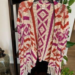BoHo Aztec Sweater + Fringe